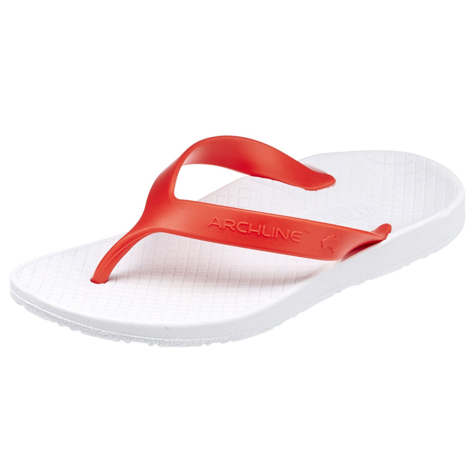 ARCHLINE Orthotic Thongs Arch Support Shoes Footwear Flip Flops Orthopedic - White/Red - EUR 41 Secondary image