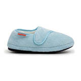 ARCHLINE Orthotic Plus Slippers Closed Scuffs Pain Relief Moccasins - Baby Blue - EU 36