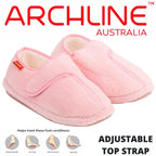 ARCHLINE Orthotic Plus Slippers Closed Scuffs Pain Relief Moccasins - Pink - EU 39