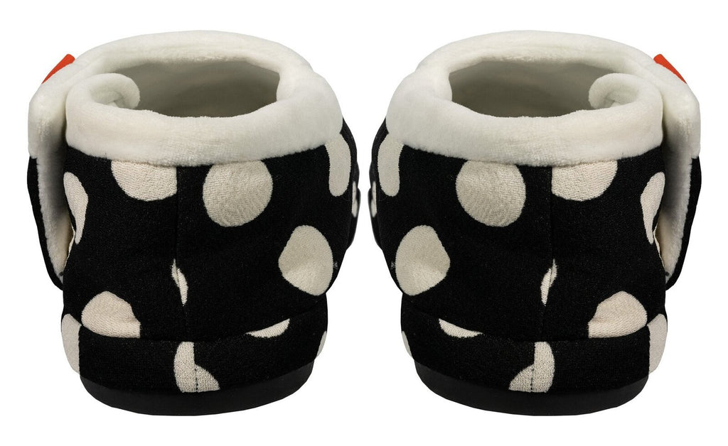 ARCHLINE Orthotic Slippers CLOSED Arch Scuffs Pain Moccasins Relief - Black/White Polka Dots - EUR 39 (Womens 8 US)