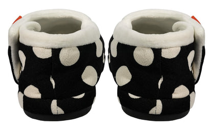 ARCHLINE Orthotic Slippers CLOSED Arch Scuffs Pain Moccasins Relief - Black/White Polka Dots - EUR 41 (Womens 10 US)