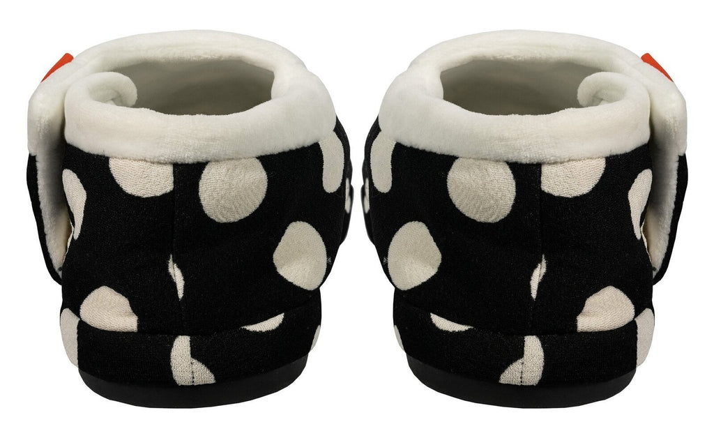 ARCHLINE Orthotic Slippers CLOSED Arch Scuffs Pain Moccasins Relief - Black/White Polka Dots - EUR 42 (Womens 11 US)