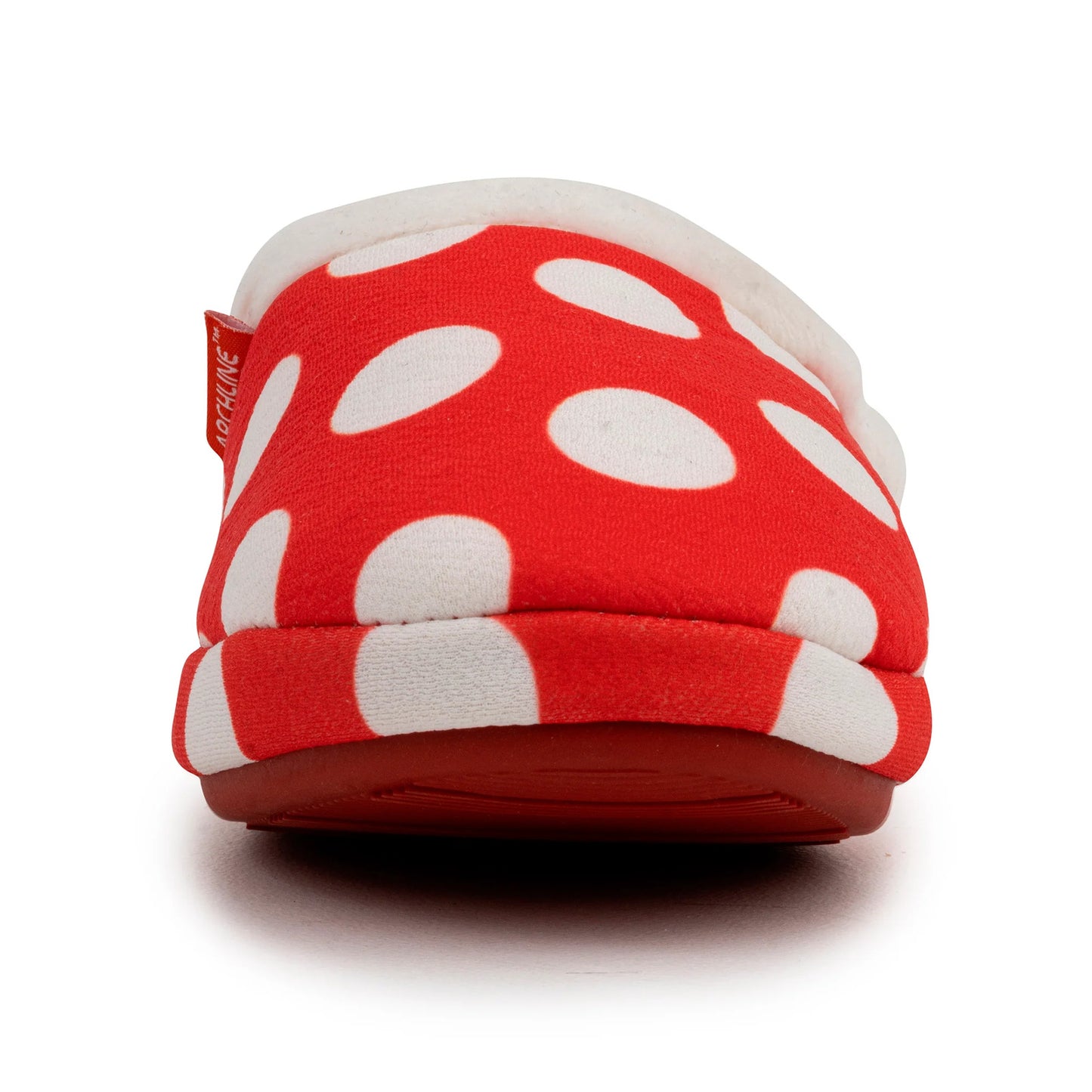 ARCHLINE Orthotic Slippers Slip On Scuffs Pain Relief Moccasins - Red Polka Dot - EUR 39 (Womens US 8)