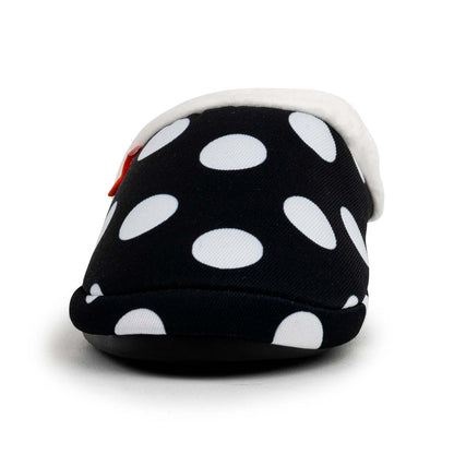 ARCHLINE Orthotic Slippers Slip On Arch Scuffs Pain Relief Moccasins - Polka Dots - EU 37