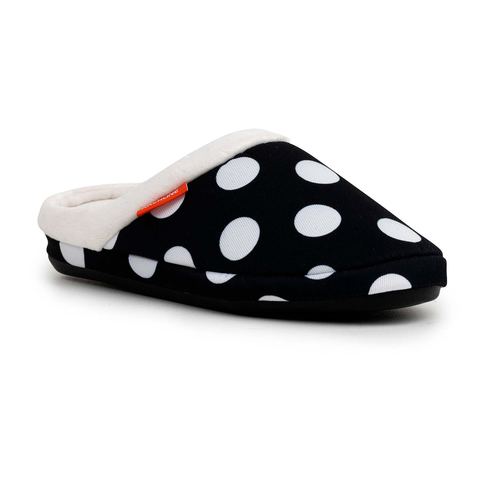ARCHLINE Orthotic Slippers Slip On Arch Scuffs Pain Relief Moccasins - Polka Dots - EU 43