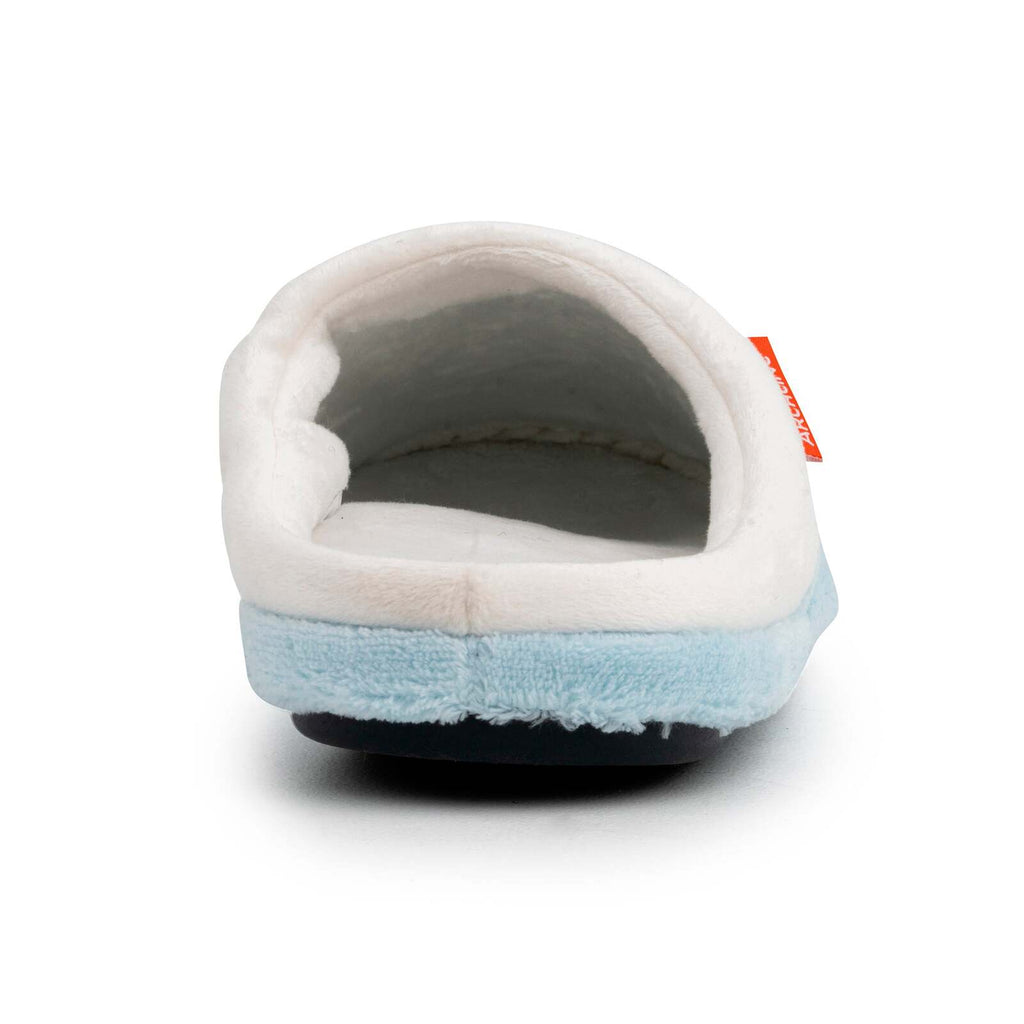 ARCHLINE Orthotic Slippers Slip On Arch Scuffs Pain Relief Moccasins - Baby Blue - EU 37