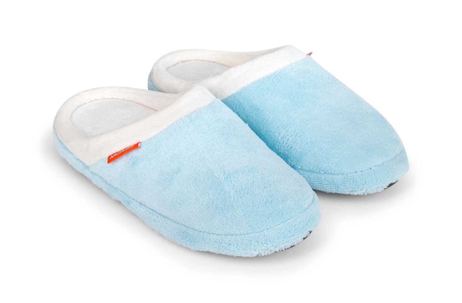 ARCHLINE Orthotic Slippers Slip On Arch Scuffs Pain Relief Moccasins - Baby Blue - EU 38 Secondary image