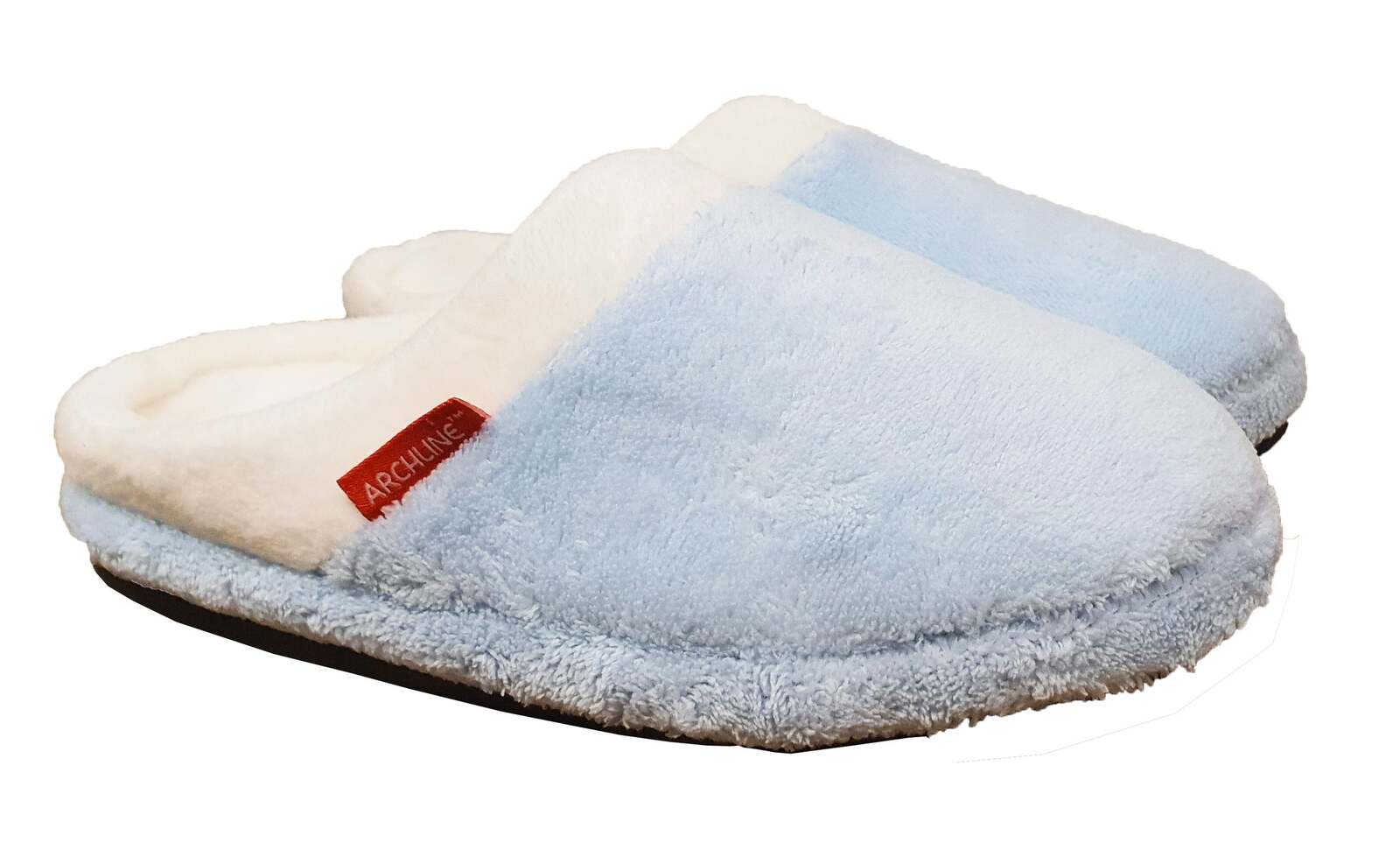 ARCHLINE Orthotic Slippers Slip On Arch Scuffs Pain Relief Moccasins - Baby Blue - EU 40 Main image