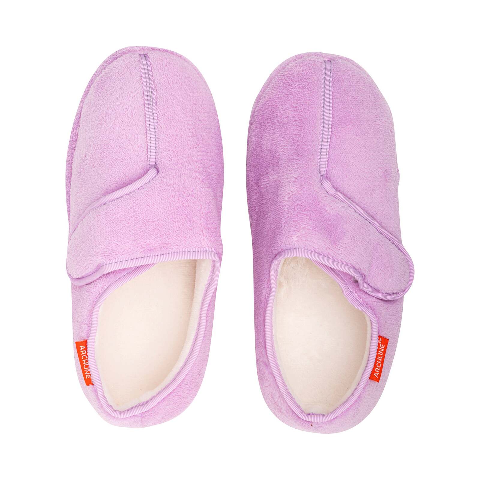 ARCHLINE Orthotic Plus Slippers Closed Scuffs Pain Relief Moccasins - Lilac - EU 38