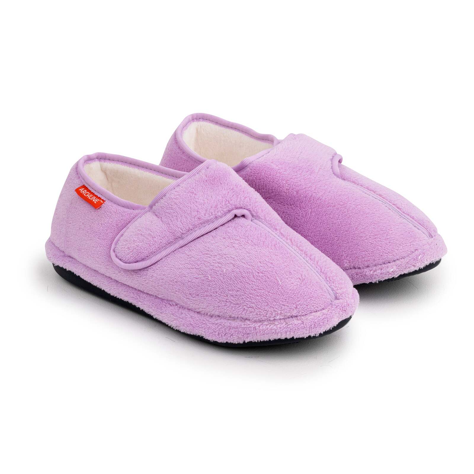 ARCHLINE Orthotic Plus Slippers Closed Scuffs Pain Relief Moccasins - Lilac - EU 39 Secondary image
