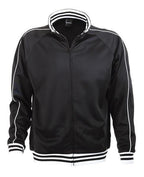 Identitee Mens Varsity Track Suit Top Jacket Jumper Long Sleeve Sunset Urban Casual - Black - XX-Large