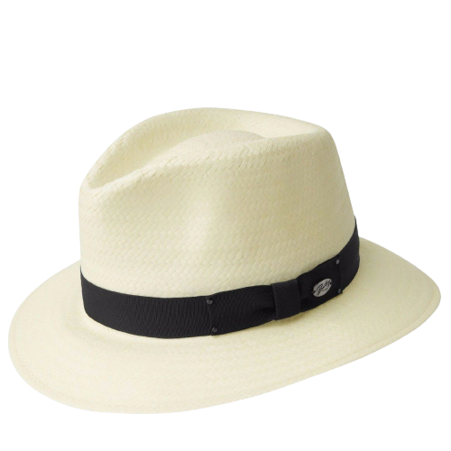 BAILEY Spencer Lite Straw Hat Summer Sun MADE IN USA Trilby Fedora 63200 - Natural - L Main image