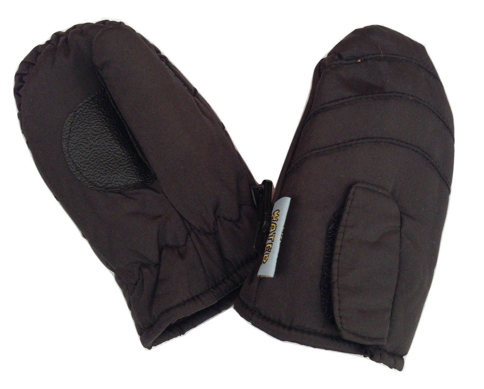 Kids Ski Gloves Mittens Waterproof Thermal Winter Snow Boys Girls Lined - Black - One Size (3-6 Years Old) Secondary image