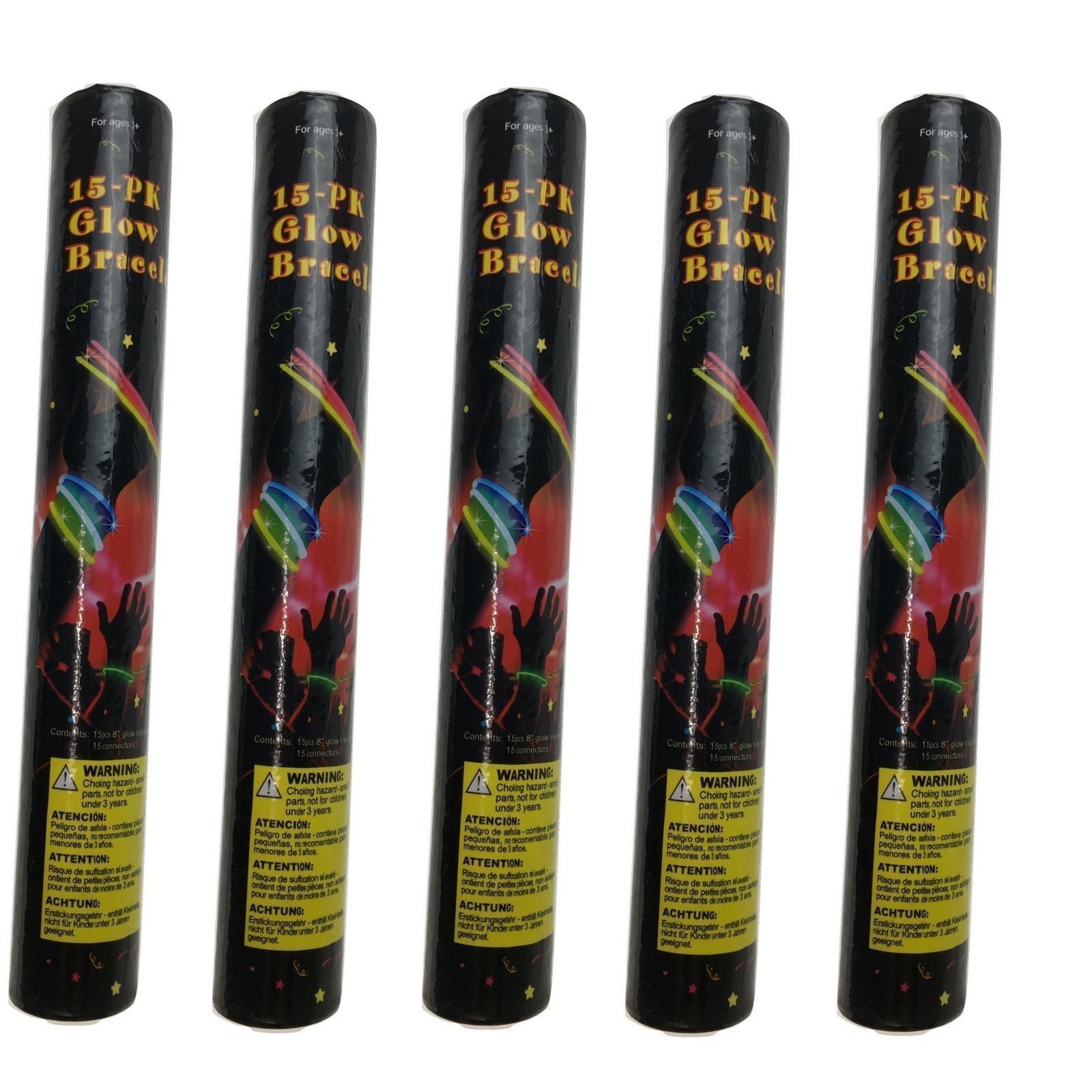 75 GLOW STICKS Party Light Glow In The Dark Rave BRACELETS Disco Bulk 20cm Main image