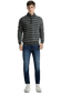 Mens Knit Jumper Button Up Pullover Sweater Knitted Casual Cardigan Warm Winter - Grey - M
