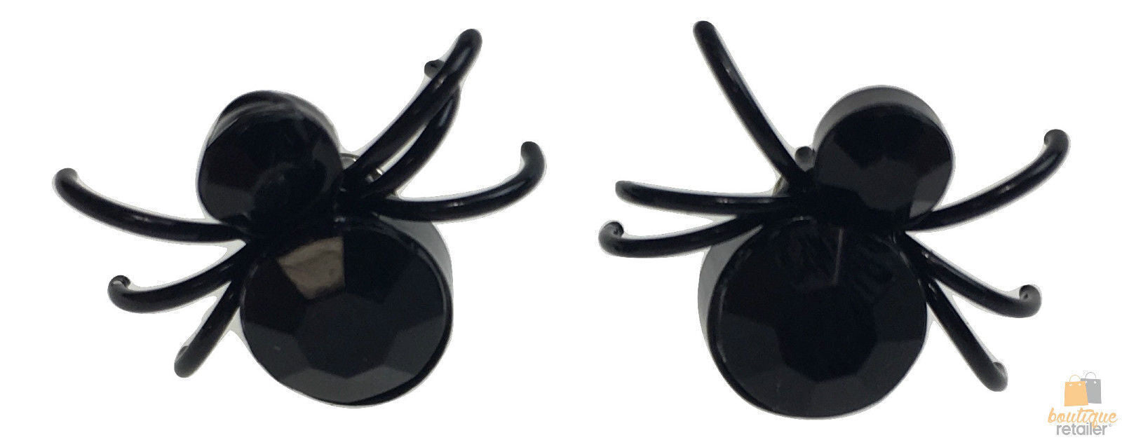 1 Pair SPIDER EARRINGS Halloween Fashion Ear Studs Scary Steel Piercing Main image