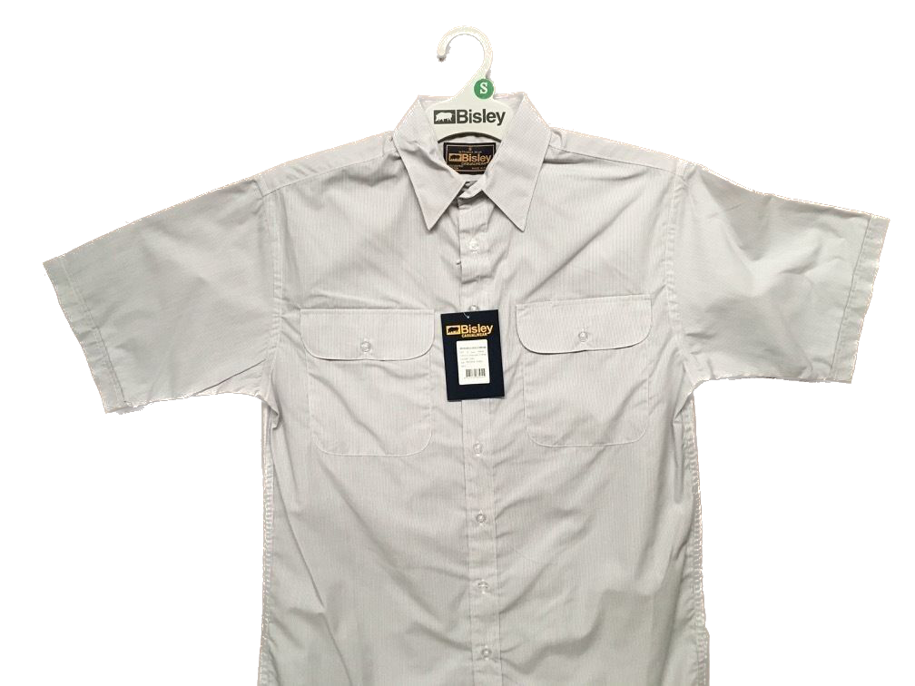 BISLEY SHORT SLEEVE SHIRT Everyday Casual Business Work Cotton Blend Check - BS2484_VHIG (HIG) - S Secondary image