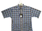 BISLEY SHORT SLEEVE SHIRT Everyday Casual Business Work Cotton Blend Check - BS2572_CBLK (BLK) - S
