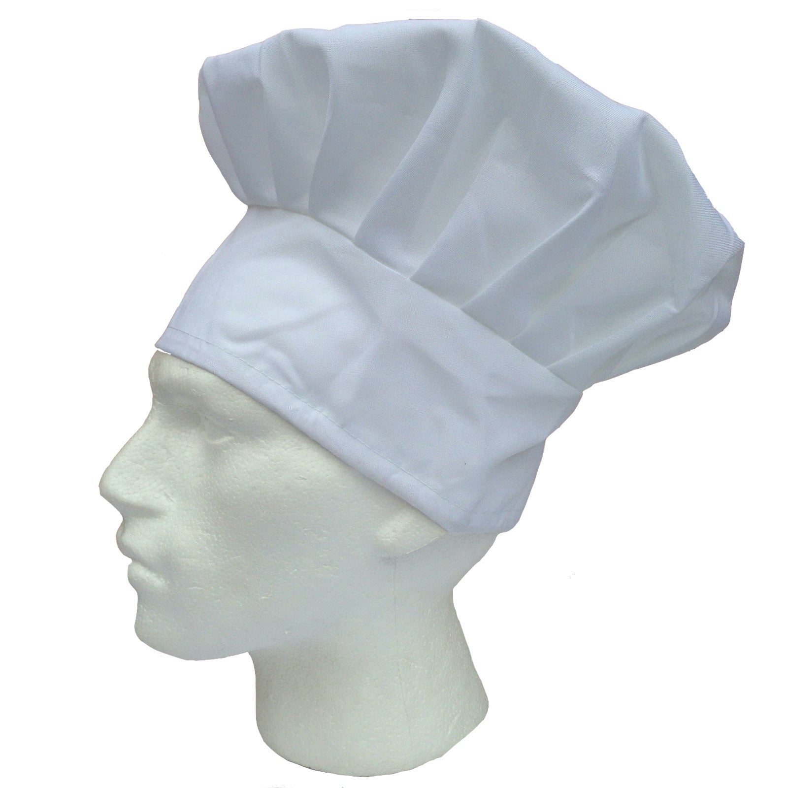 ADULT CHEFS HAT White Kitchen Cooking Baker Cap Chef Party Cotton Blend BBQ Secondary image