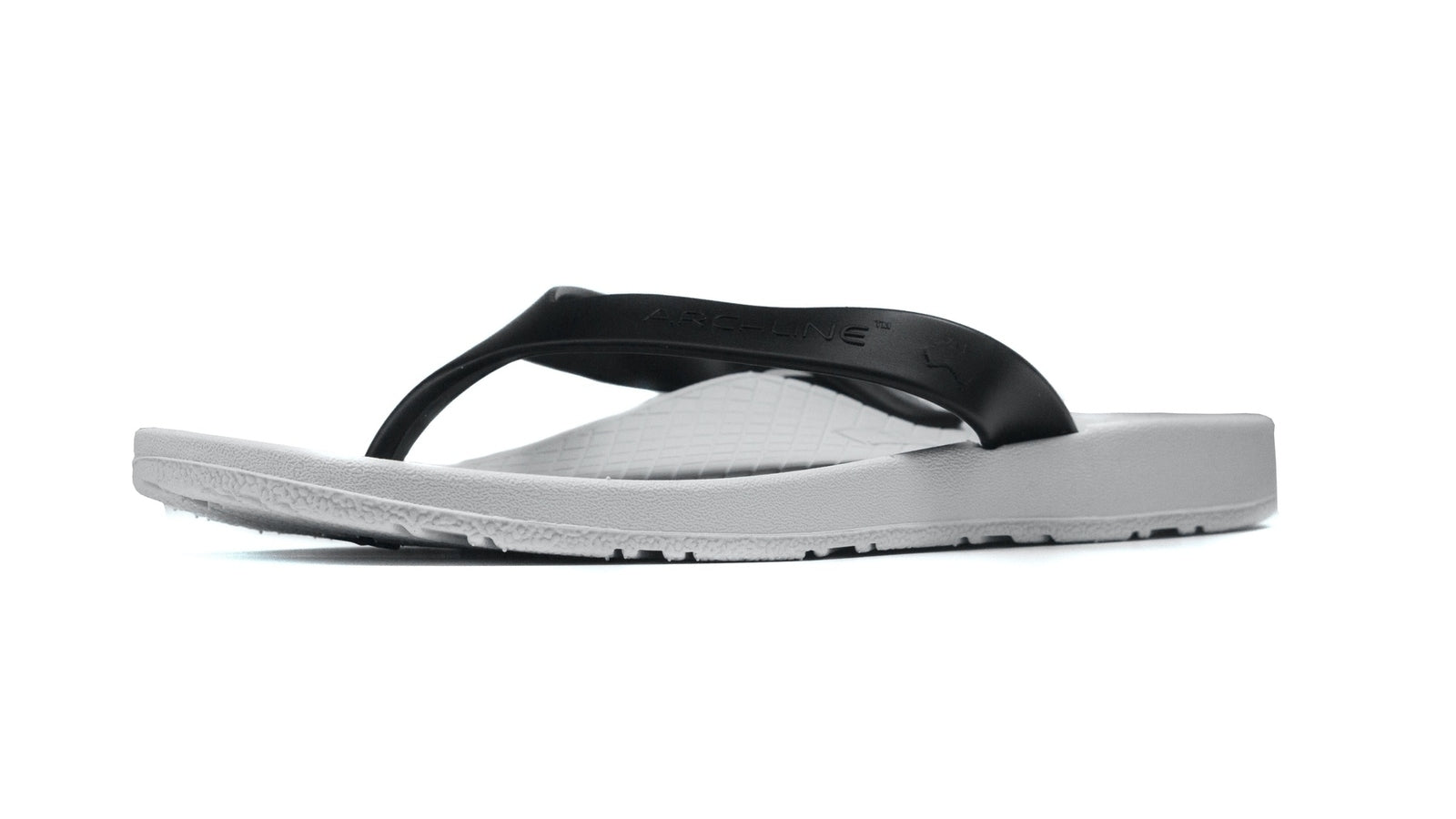 ARCHLINE Flip Flops Orthotic Thongs Arch Support Shoes Footwear - White/Black - EUR 35