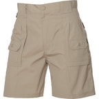 HUSKI Mens Cargo Shorts Work Casual Workwear - Bone - 4XL (112cm Waist)