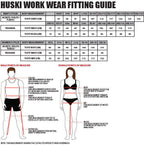 HUSKI Mens Quilted Combat Bomber Waterproof Jacket Windproof Workwear Coat - Black - XXL