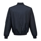 HUSKI Mens Quilted Combat Bomber Waterproof Jacket Windproof Workwear Coat - Navy - X-Small
