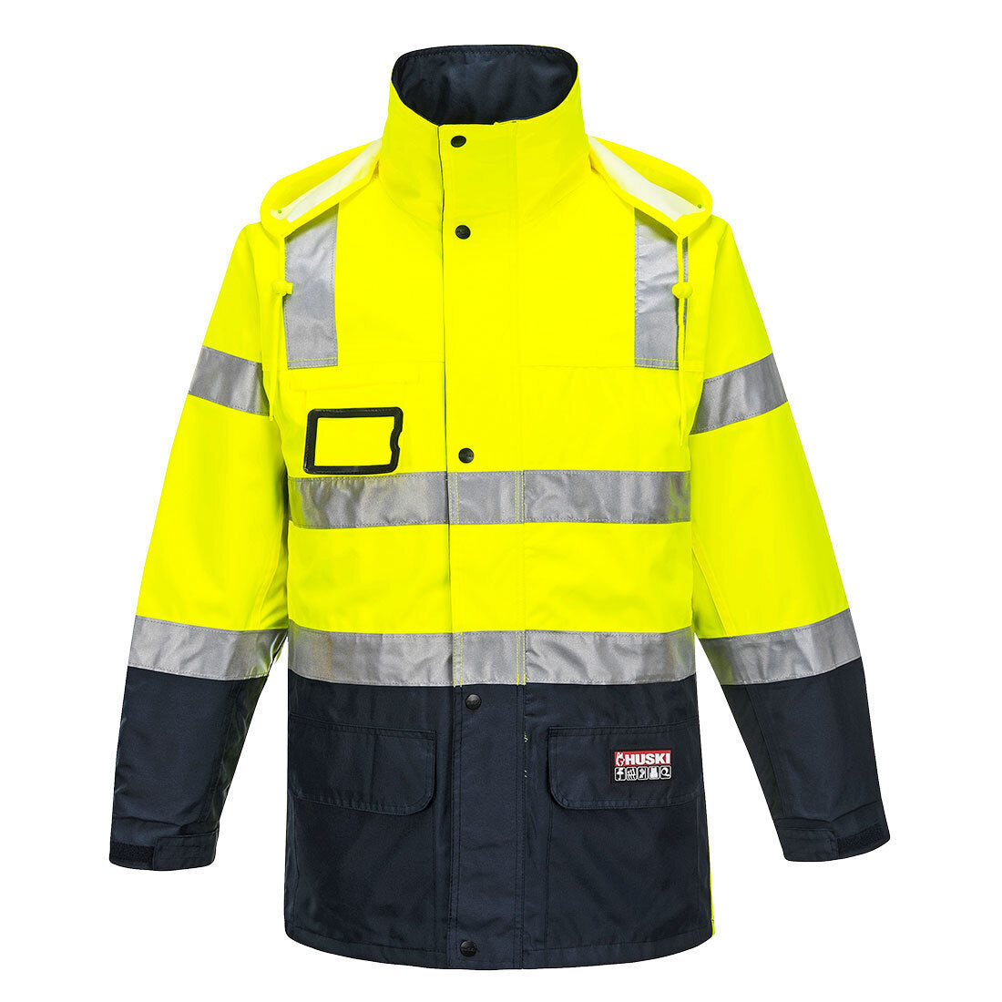 HUSKI Transit Hi Vis Waterproof Jacket Industrial Workwear Reflective UPF 50+ - Yellow - 4XL (122cm) Secondary image
