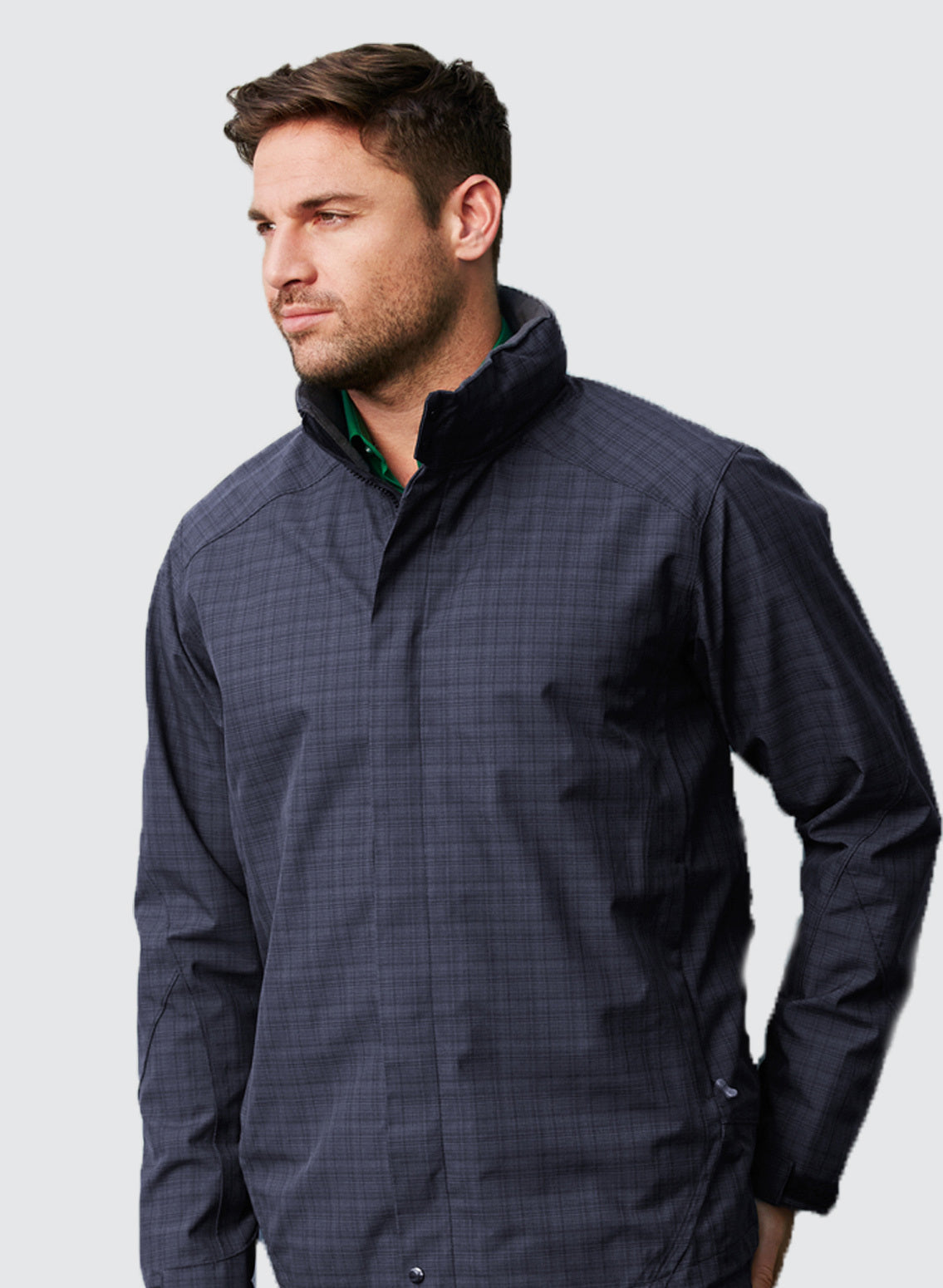Mens Quantum Windproof Jacket Coat Winter Blazer with Hood - Graphite - 3XL Main image