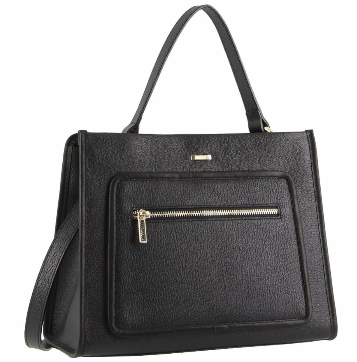Morrissey Ladies Italian Structured Leather Tote Bag Handbag Womens - Black Secondary image