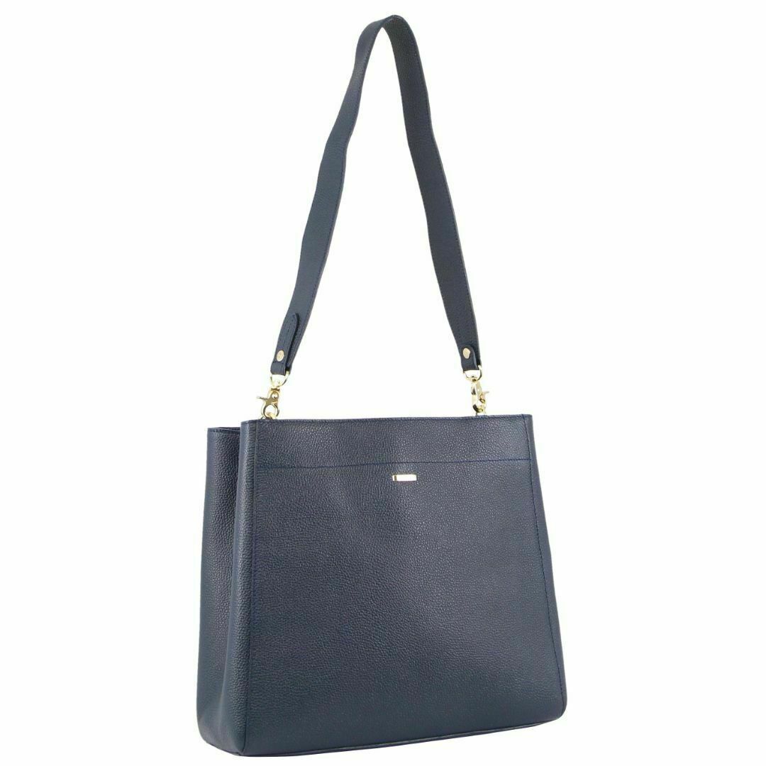 Morrissey Ladies Italian Structured Leather Cross Body Handbag Bag Womens - Navy Secondary image