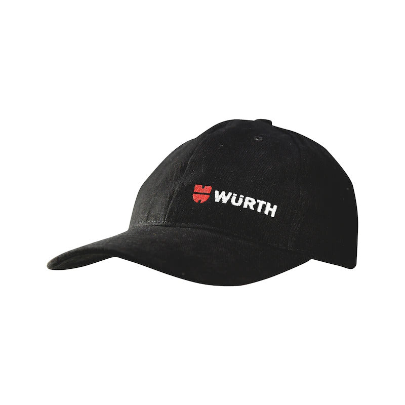 Wurth Baseball Cap Hat 100% Cotton - Black Secondary image