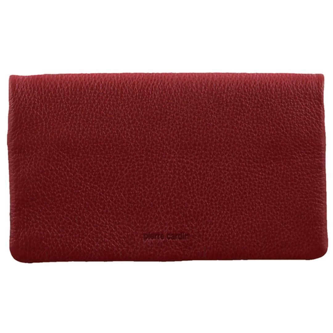 Pierre Cardin Ladies Womens Genuine Leather Bi-Fold RFID Purse Wallet - Red Secondary image