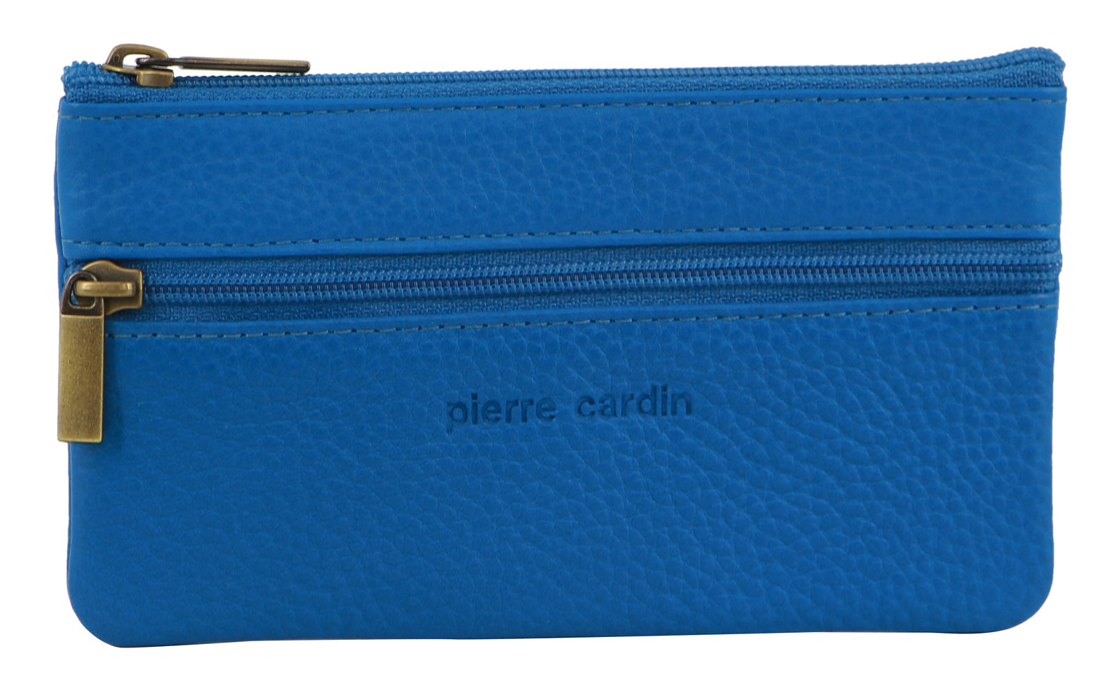 Pierre Cardin Ladies Womens Genuine Leather RFID Coin Purse Wallet - Aqua Main image