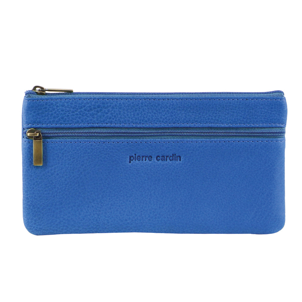 Pierre Cardin Ladies Womens Genuine Soft Leather Wallet Case Purse - Aqua Main image