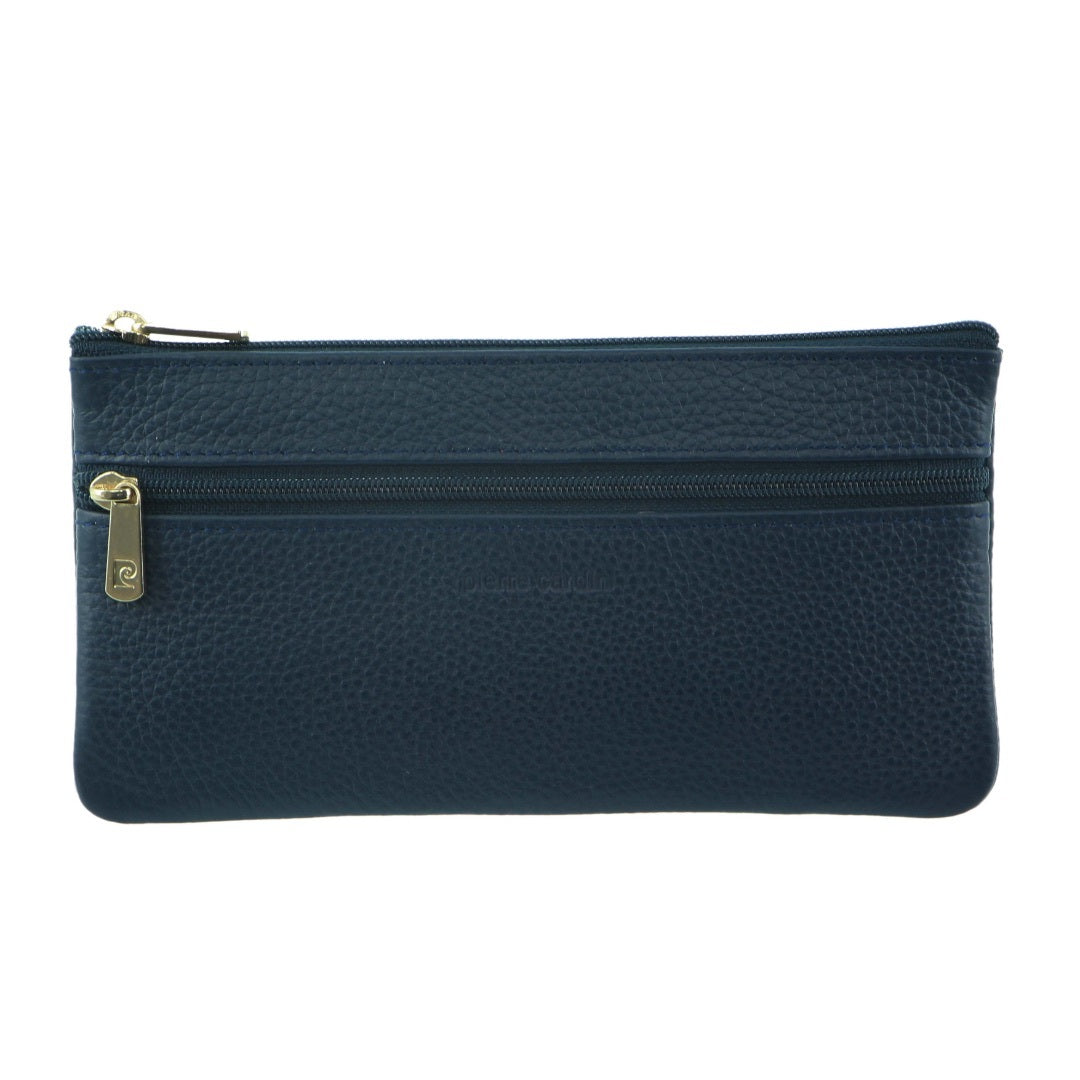 Pierre Cardin Ladies Womens Genuine Soft Leather Italian Wallet - Navy Secondary image