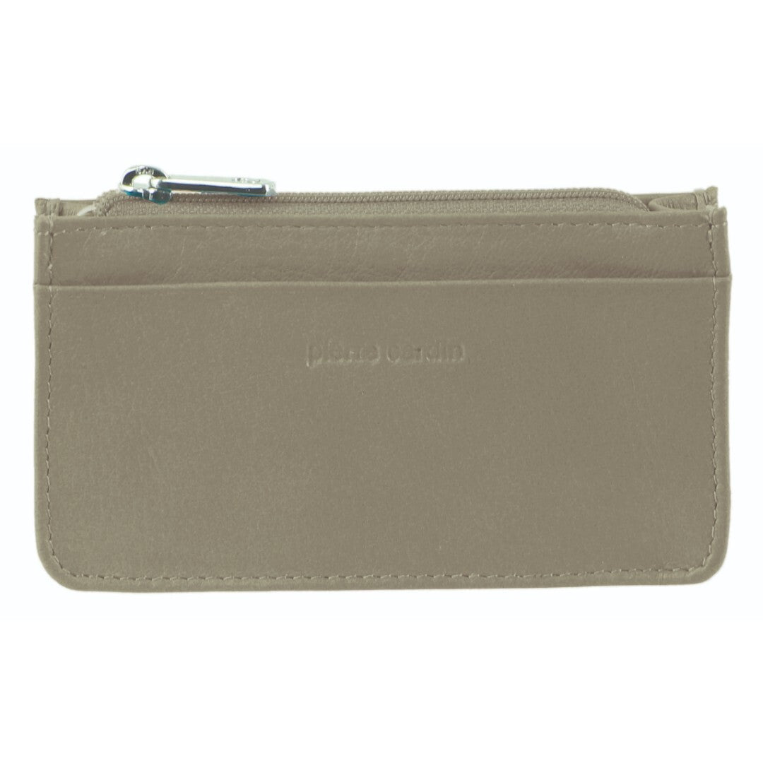 Pierre Cardin Ladies Women Soft Italian Leather Coin Purse Holder Wallet - Taupe Secondary image