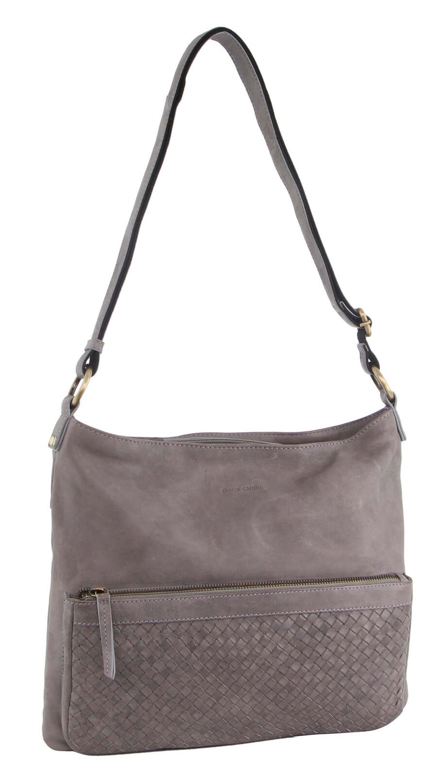 Pierre Cardin Woven Leather Ladies Cross-Body Bag Handbag - Sky Blue Main image