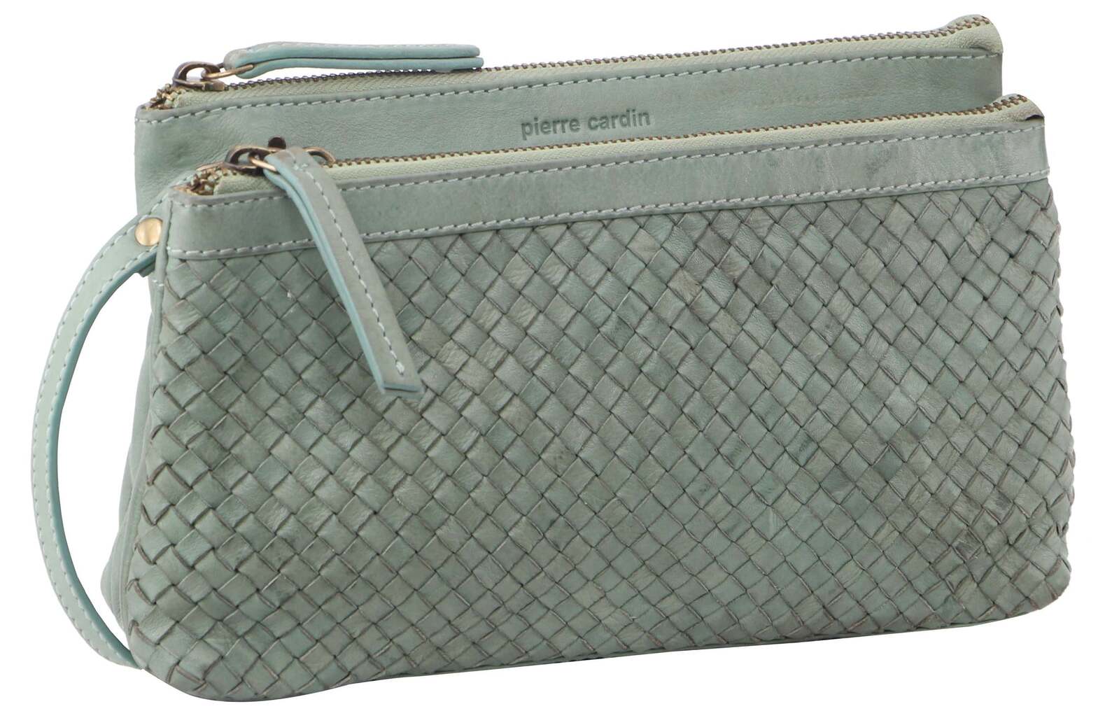 Pierre Cardin Woven Ladies Crossbody/Clutch Bag - Mint Secondary image