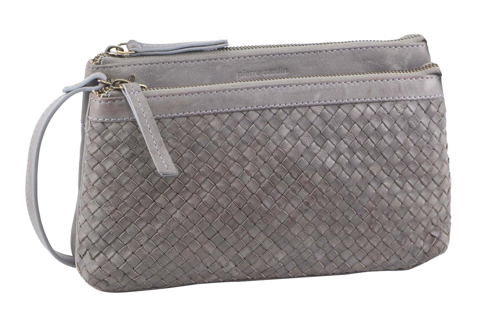 Pierre Cardin Woven Ladies Crossbody/ Clutch Bag - Sky Blue Secondary image