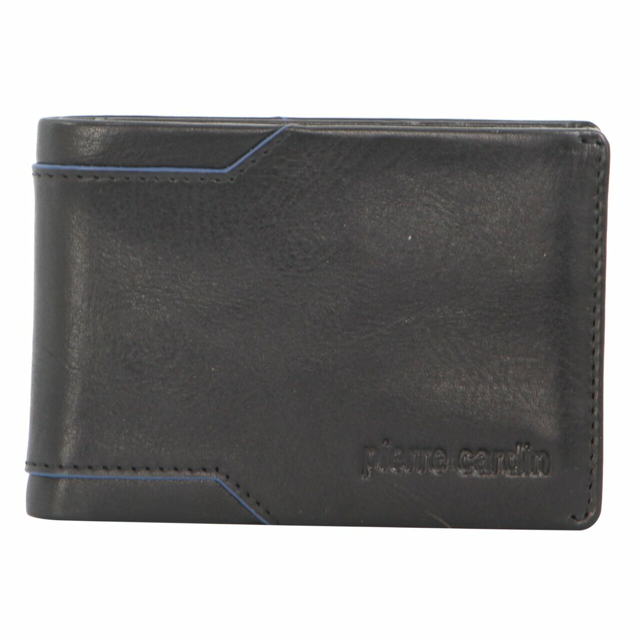 Pierre Cardin Mens Soft Italian Leather Slimline Bi-Fold Wallet - Black Secondary image