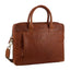 Pierre Cardin Leather Multi-Handle 15" Laptop Computer Bag - Tan