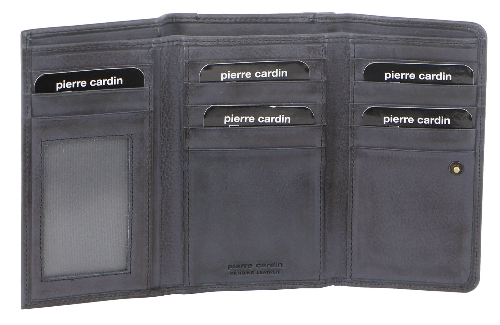 Pierre Cardin Womens Soft Italian Leather RFID Purse Wallet Rustic - Teal Secondary image