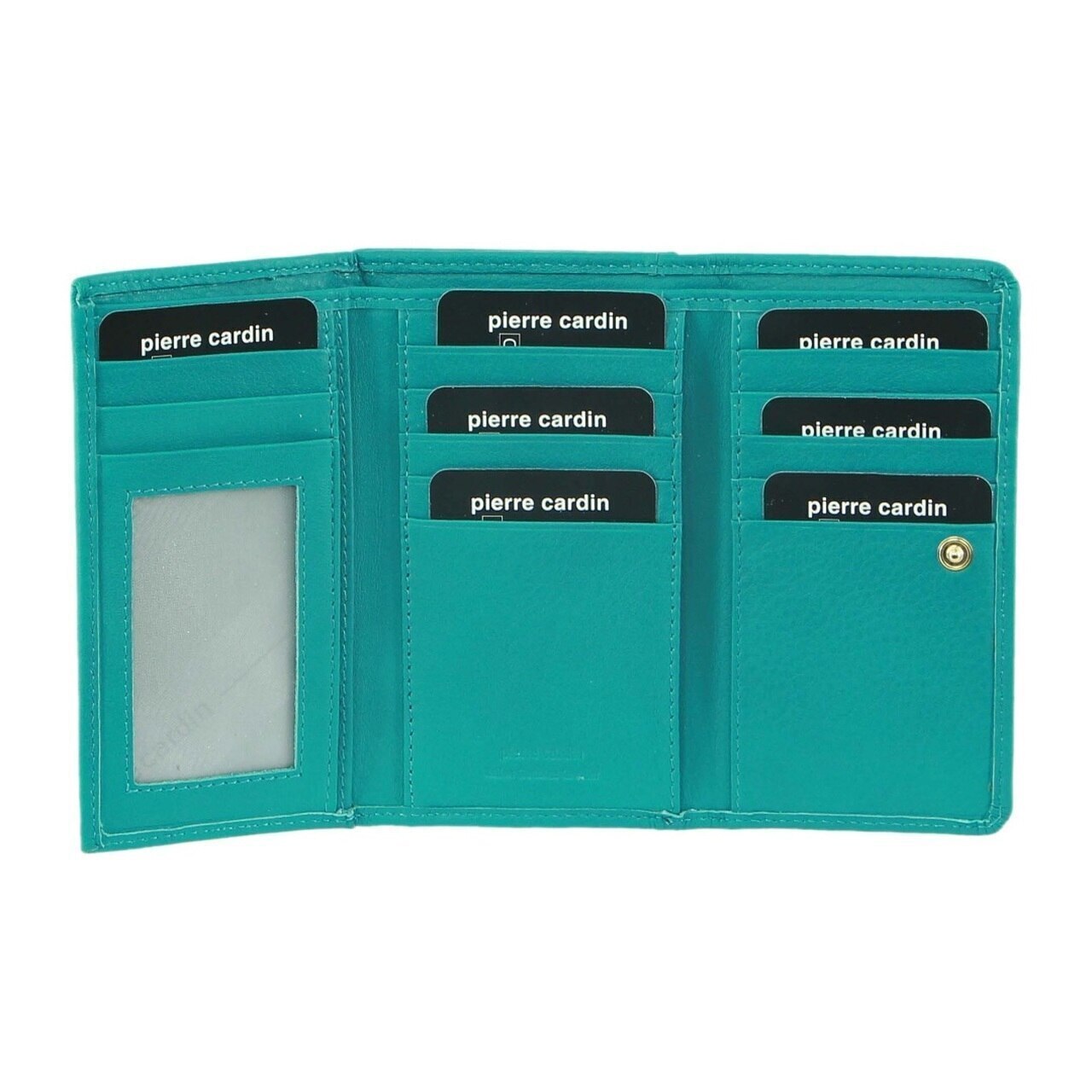 Pierre Cardin Womens Soft Italian Leather RFID Purse Wallet Rustic - Turquoise Main image