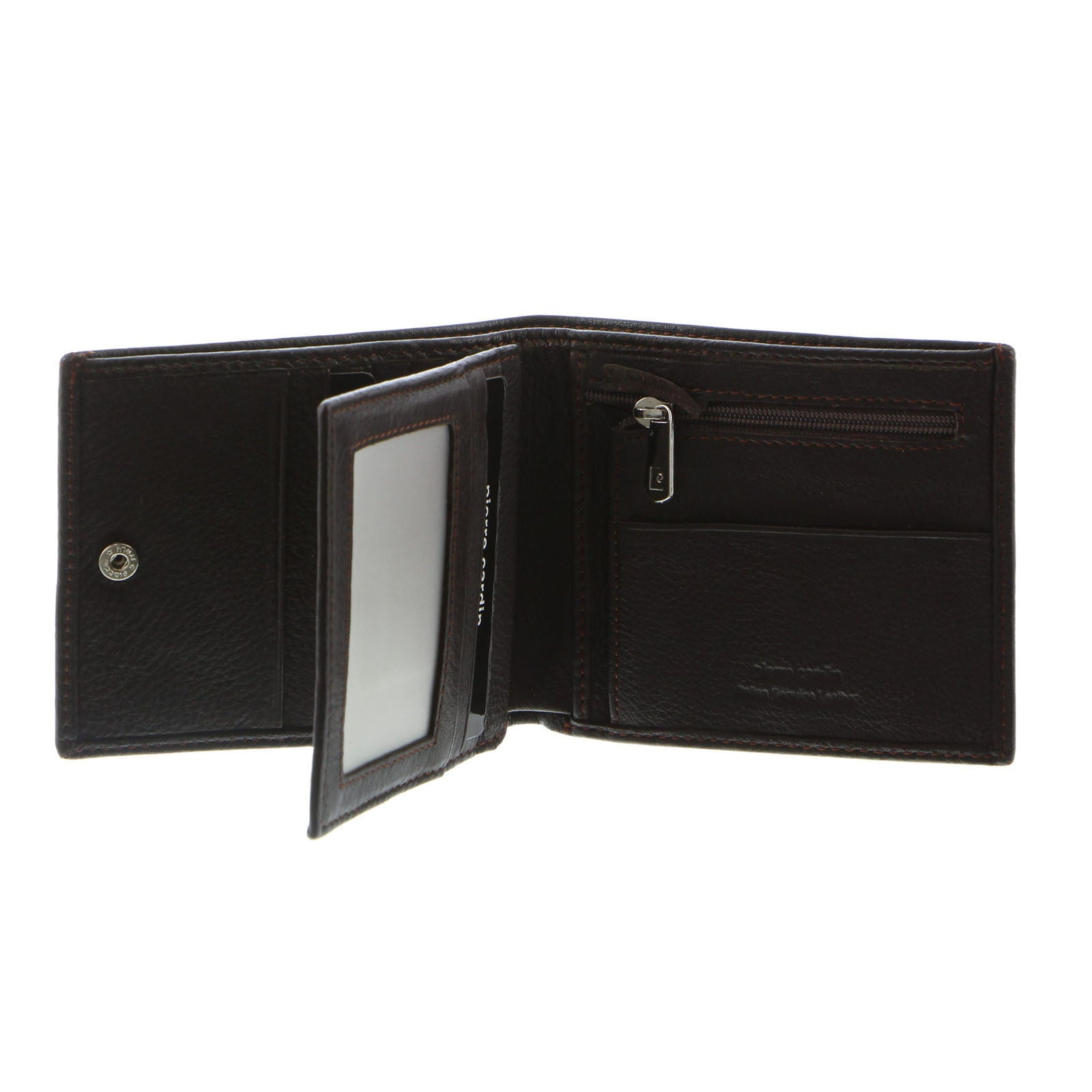 Pierre Cardin Mens Tri Fold Leather Wallet w/ RFID Protection - Brown Main image