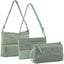 3-Piece Set��Pierre Cardin Womens Woven Cross-Body Bag - Mint Green