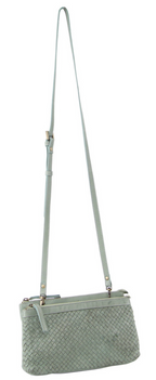 3-Piece Set��Pierre Cardin Womens Woven Cross-Body Bag - Mint Green