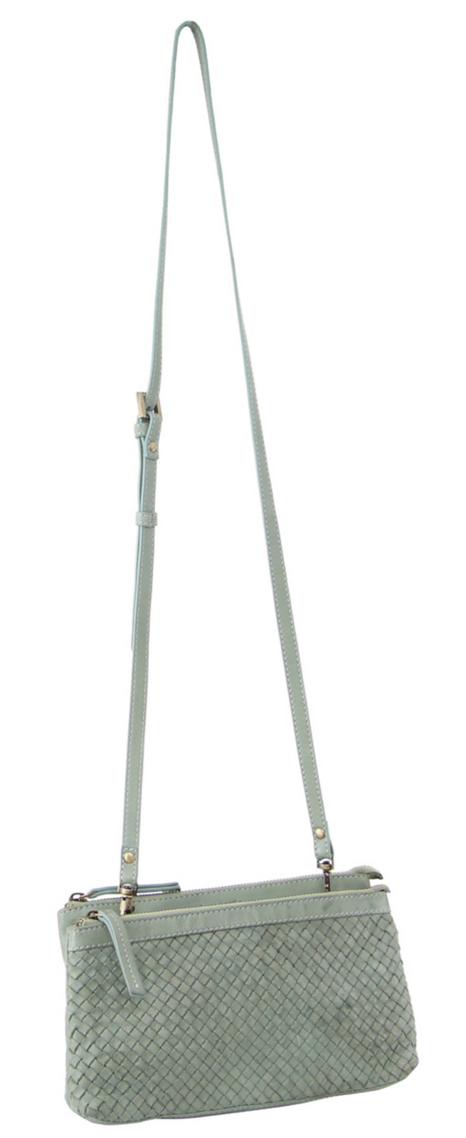 3-Piece Set��Pierre Cardin Womens Woven Cross-Body Bag - Mint Green