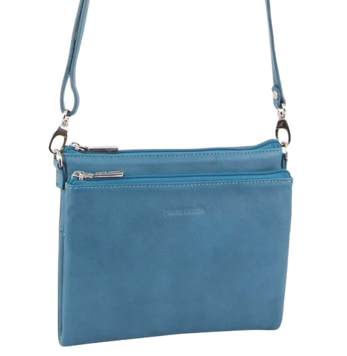 Pierre Cardin Ladies Cross Body Bag Leather Clutch Shoulder Sling Womens  - Tropical Secondary image