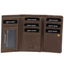 Pierre Cardin Womens Italian Leather Wallet Coin Purse ID Card Holder - Mocha